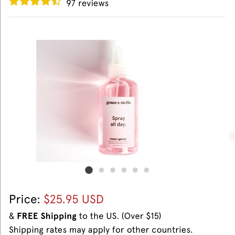 Grace & Stella Rose Spray **UNOPENED** - Picture 3 of 3